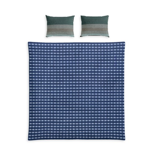 Cotton bed set tropical - cotton, teal