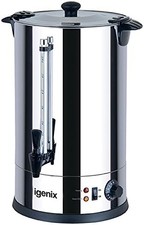 Igenix IG4030 Catering Urn Hot Water Boiler 30L 230V Stainless Steel
