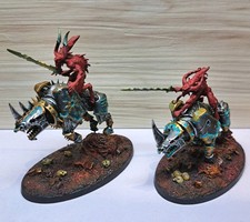 Bloodcrushers Of Khorne x2 Warhammer Chaos Daemons Age Of Sigmar 40k Painted