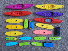 20x Lego Canoes, Paddleboards, Surfboards, Skateboards, Windsurfing Board City