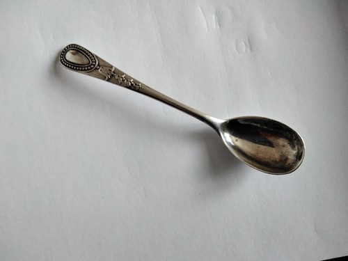 Solid silver salt mustard - silver, salt/mustard