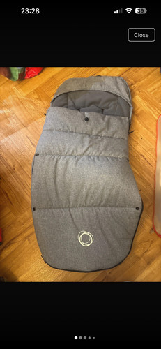 Bugaboo blue mélange footmuff - bugaboo,