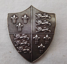 King Edwards School Birmingham Shield Crest Solid Silver Badge Very Old