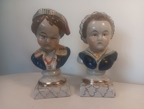 Pair vintage staffordshire - pair,