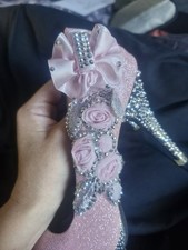 Pink Wedding Shoes Size 7 Uk