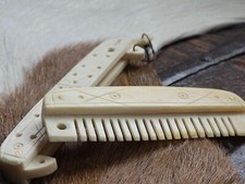 Bovine Cow Bone Comb in case