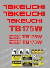 Decal Sticker set. TAKEUCHI