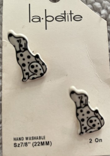 Dalmatian dog buttons 22mm 2 - buttons,