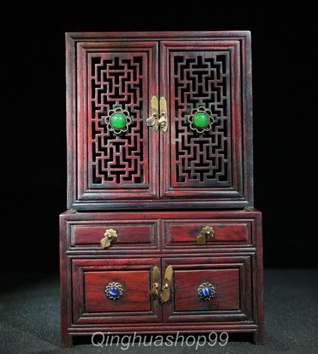 Old chinese red wood - old, inlay