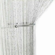 String Door Curtain Silver