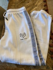 Pink Soda White Joggers