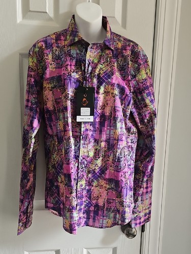 Cigar men purple - purple, paisley