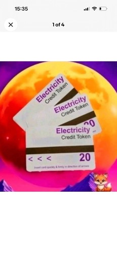 Electric meter card tokens - electric,