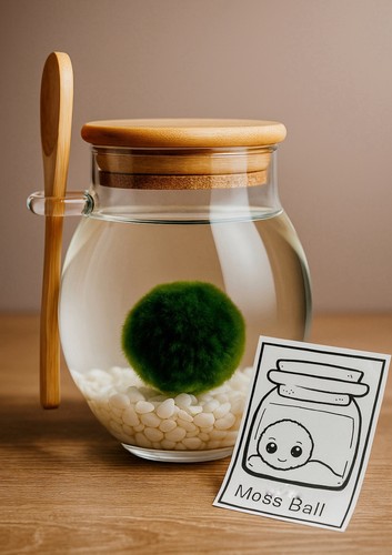 Moss ball terrarium - moss,