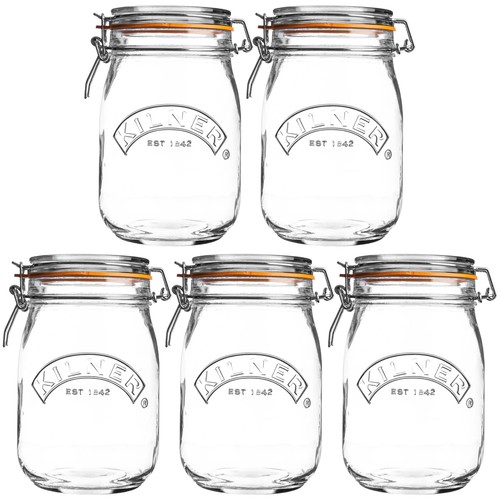 Kilner 5pcs litre vintage - kilner,