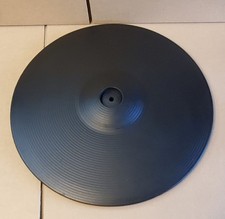 🤖🥁 ROLAND V DRUMS CY-15R CYMBAL trigger pad 3 zone trigger White w/ bell 🤖🥁