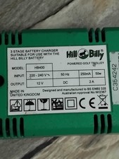 Hill Billy Golf Battery Charger HB400 for Powered Golf Trolley 2 Stage Hillbilly