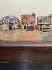 Tey Pottery Miniatures Black House and Post Office Variation LUSS LOCH LOMOND