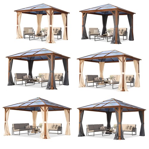 Garden gazebo hardtop
