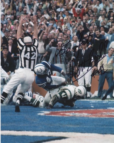 Matt snell signed jets 8x10 - signed,