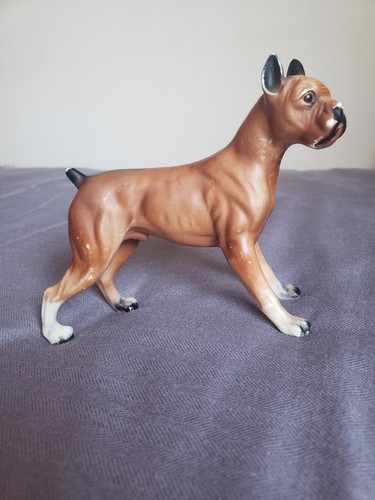 Vintage dog boxer standing - vintage,