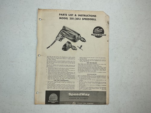 1956 speedway thor speed drill - 1956,