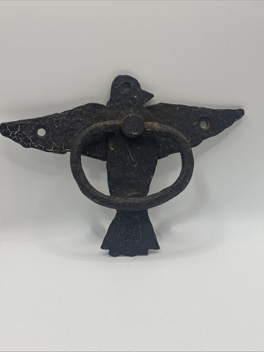 Vintage cast iron eagle - iron, door