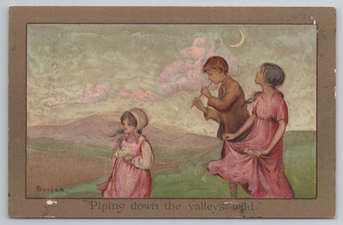 Sybil barham artist postcard - barham,