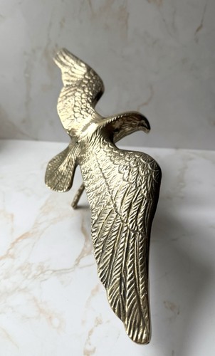 Large solid brass eagle - brass,