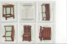 Complete set 25  Wills Large Cigarette cards  Old Furniture 2nd series