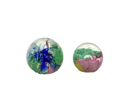 Selkirk glass paperweights - glass,