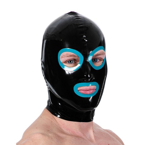 Mens latex hood - latex, edge