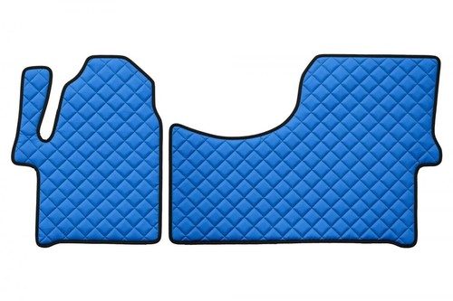 Blue quilted eco leather - eco, floor