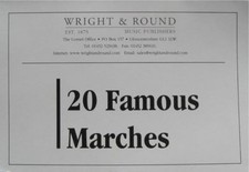 20 Famous Marches - Various Instruments - Part Book - A5 Sheet Music Brass Band