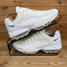 Nike Trainers Mens Size UK 7 Air Max 95 Ultra White Glacier Blue Casuals Shoes