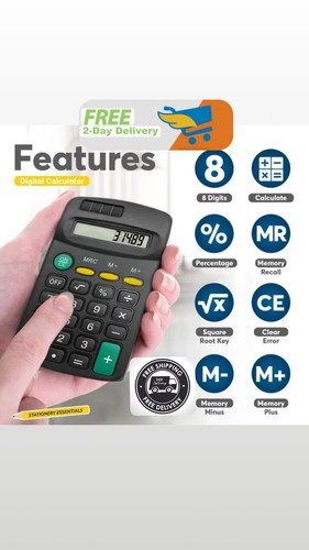 Mini pocket calculator - small, 8