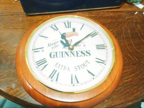 Rare guinness toucan clock - guinness,
