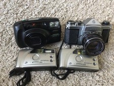 4 various 35mm cameras for