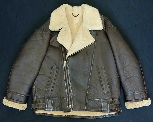 Vgc sheepskin bomber - sheepskin,