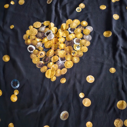 Moschino heavy silk scarf