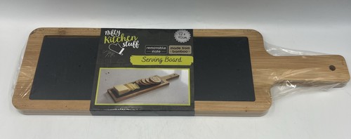Bamboo slate serving board - bamboo,