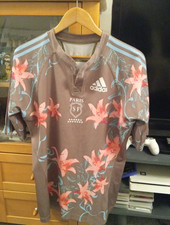 Adidas Stade Francais Short Sleeve Rugby Shirt Size Large