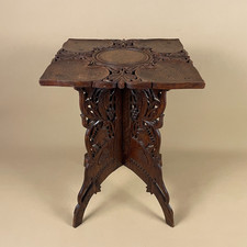 Antique Wooden Carved Indian