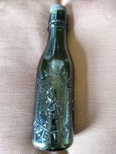 Antique Green Glass Bottle