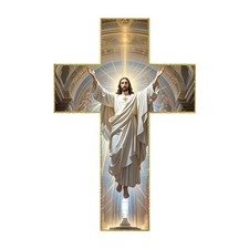 Wooden Jesus Christ Wall Cross Wooden Wall Cross Holy Religious Home Decor