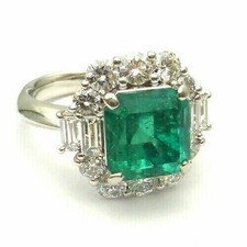 Art deco princess cut emerald - deco,