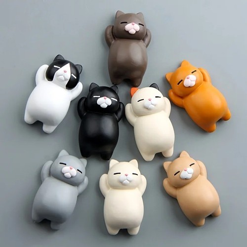 6pcs cartoon cat refrigerator - 6pcs,