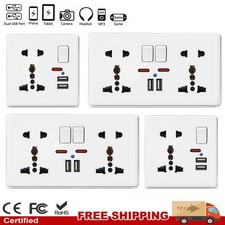 Wall Plug Socket Double 2 Gang