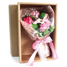Pink Boxed Hand Soap Flower