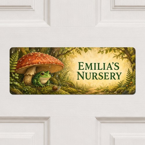 Personalised frog nursery - nursery, door